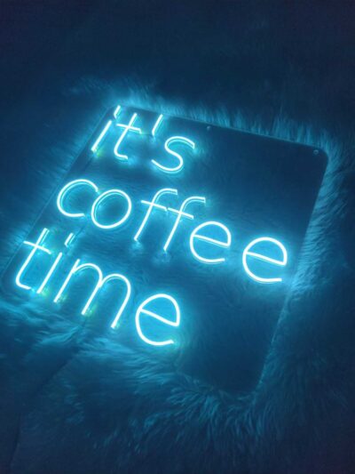 İt's Coffee Time kafe kahve neon led tabela(50x50cm)