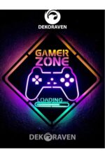 Gamer Zone Led Işıklı Tablo