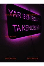 Yar Ben Belanın Ta Kendisiyim Led Işıklı Tablo - Görsel 2