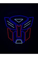 Optimus Prime - Neon Led Dekoratif Duvar Aydınlatması - Transformers