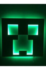 Minecraft - Creeper Led Işıklı Tablo
