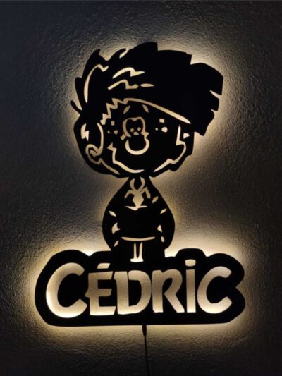 Cedric Dekoratif Led Işıklı Ahşap Tablo