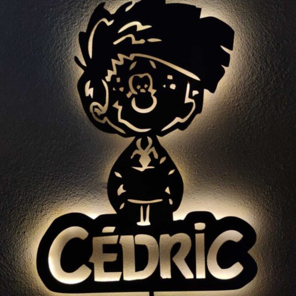 Cedric Dekoratif Led Işıklı Ahşap Tablo