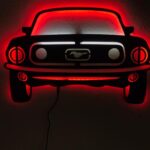 Mustang Araba 1967 Işıklı Tablo