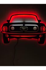 Mustang Araba 1967 Işıklı Tablo
