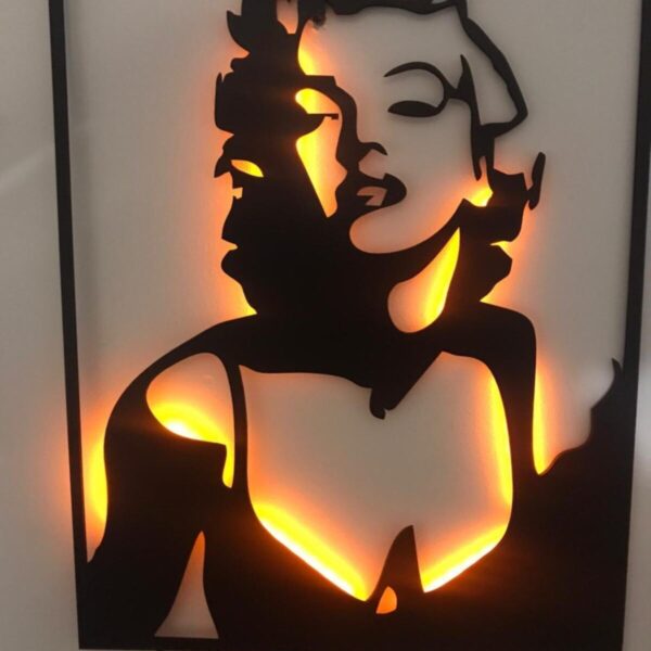 Marilyn Monroe Işıklı Tablo