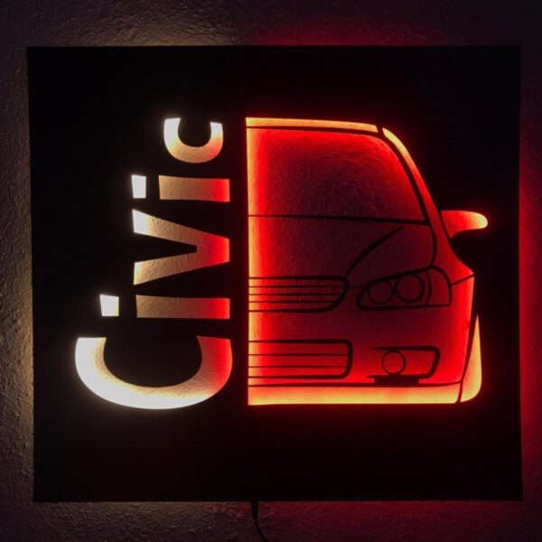 Honda Civic Işıklı Tablo