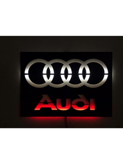 Audi Logo Işıklı Tablo