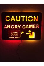 Angry Gamer Işıklı Tablo