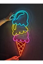 Dondurma Neon Led Işıklı 33*75 cm - Görsel 3