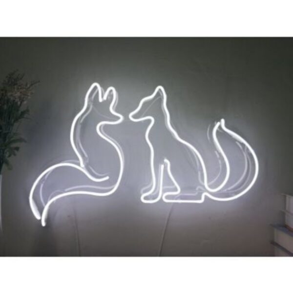 Neon Led Aydınlatma Foxx Gece Lambası Parti Süsü Işıklı Duvar Dekor