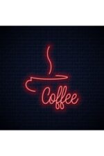 Neon Led Aydınlatma Coffee2 Gece Lambası Parti Süsü Işıklı Duvar Dekor