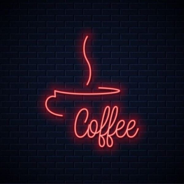 Neon Led Aydınlatma Coffee2 Gece Lambası Parti Süsü Işıklı Duvar Dekor