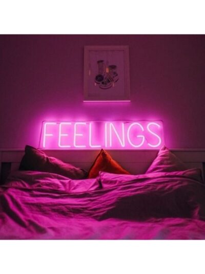 Neon Led Aydınlatma Feelıngs Gece Lambası Parti Süsü Işıklı Duvar Dekor
