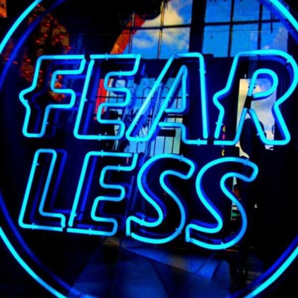 Neon Led Aydınlatma Fearless Gece Lambası Parti Süsü Işıklı Duvar Dekor