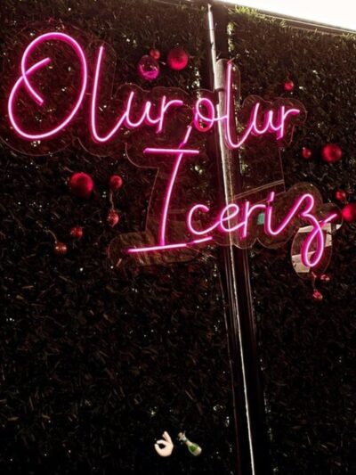 Olur Olur İçeriz Neon Tabela Meyhane Rakı neon aydınlatma neon tabela