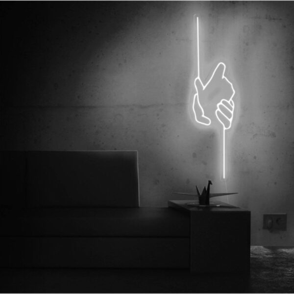 Neon Led Aydınlatma Hands Gece Lambası Parti Süsü Işıklı Duvar Dekor