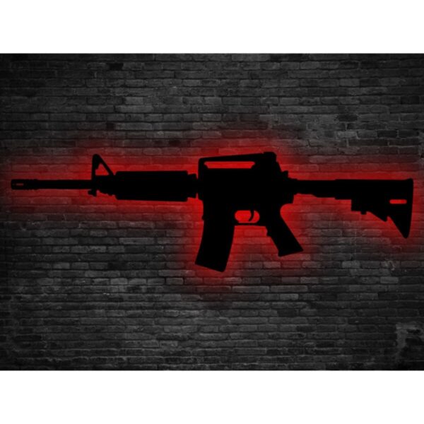 M4a1 Ledli Ahşap Tablo