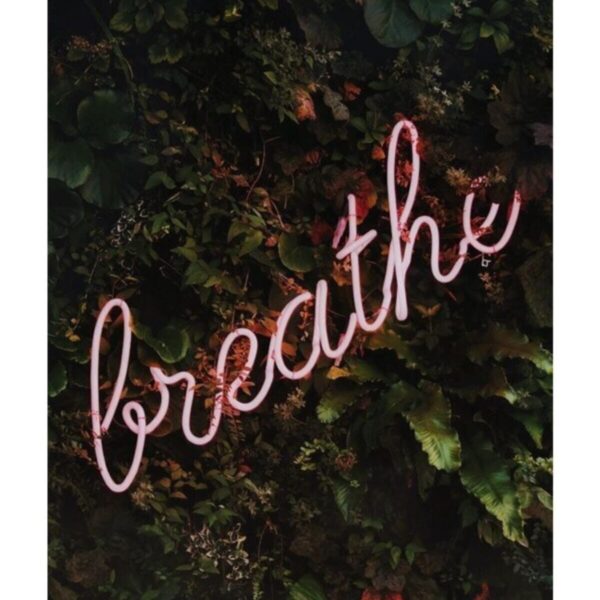Neon Led Aydınlatma Breathe Gece Lambası Parti Süsü Işıklı Duvar Dekor