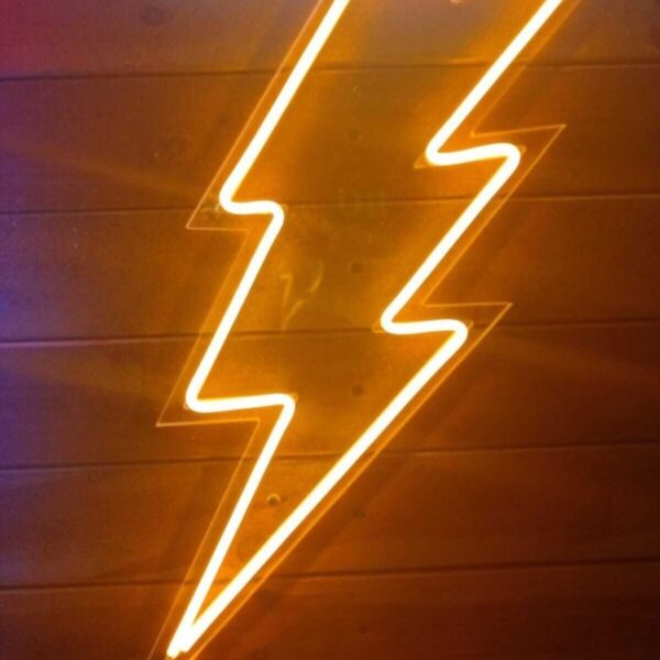Neon Led Aydınlatma Şimşek Gece Lambası