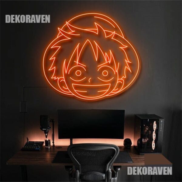 MONKEY D. LUFFY Neon Tabela Dekoratif Aydınlatma