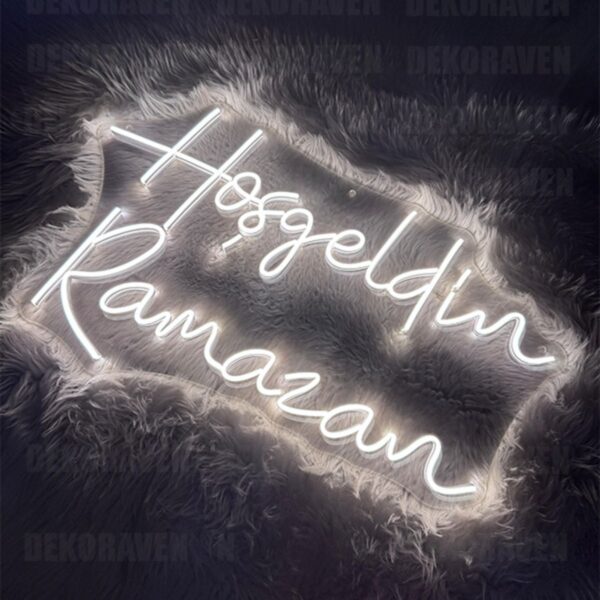 Hoşgeldin Ramazan - Neon Led Dekoratif Duvar Aydınlatması - Ramazan