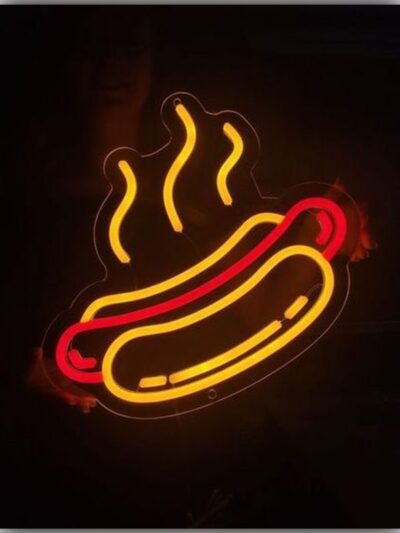 HOT DOG SOSİSLİ NEON TABELA FAST FOOD NEON LED AYDINLATMA