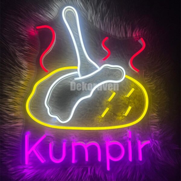 Kumpir Neon Led Tabela Dekoratif Aydınlatma