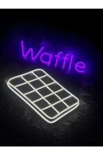 Waffle Neon Led Tabela Dekoratif Aydınlatma - Görsel 2