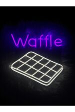 Waffle Neon Led Tabela Dekoratif Aydınlatma - Görsel 3