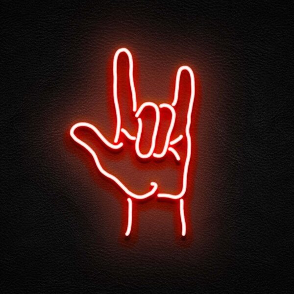 Rock On Neon Led Tabela Dekoratif Aydınlatma
