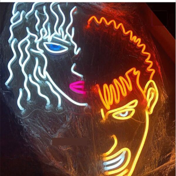 Berserk Griffith Guts Neon Led Tabela Dekoratif Aydınlatma