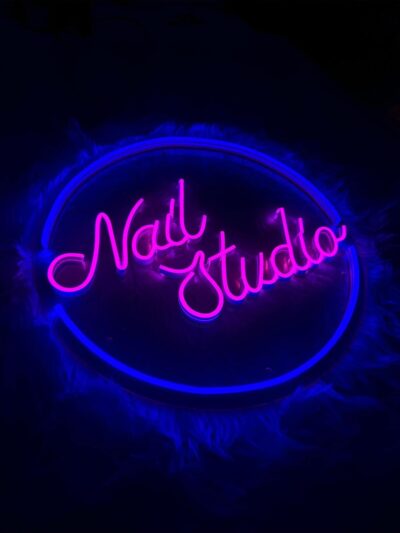 Nail Studio Neon Yazı Tabela Dekoratif Aydınlatma