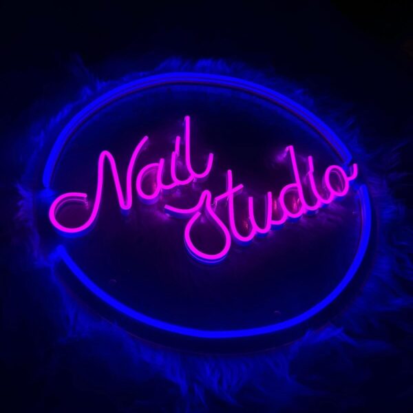 Nail Studio Neon Yazı Tabela Dekoratif Aydınlatma
