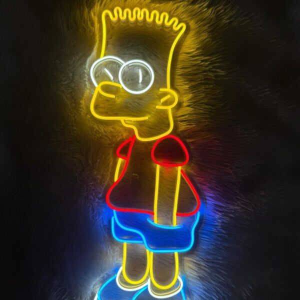Simpson Neon Led Tabela Dekoratif Aydınlatma