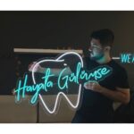 Gülümse Hayata Diş - Dişçi Için Neon Led Tasarım 80x50