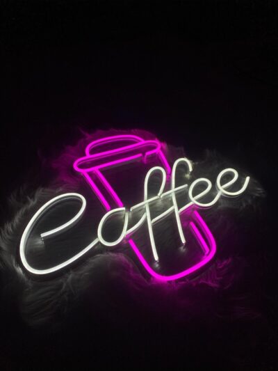 Coffe Bardak Neon Dekoratif Aydınlatma