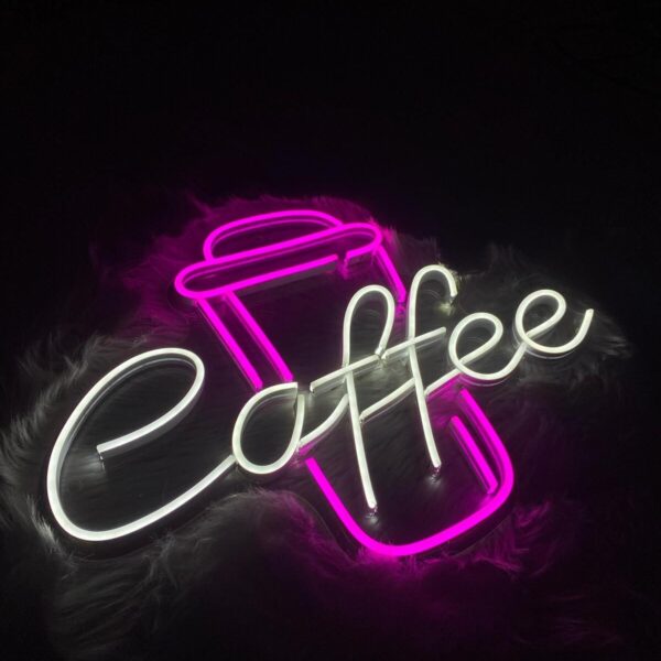 Coffe Bardak Neon Dekoratif Aydınlatma