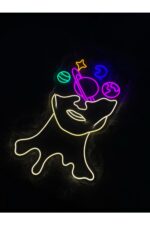 Gezegen Yüz Neon Dekoratif Aydınlatma - Görsel 2
