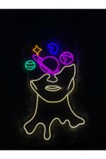Gezegen Yüz Neon Dekoratif Aydınlatma - Görsel 3
