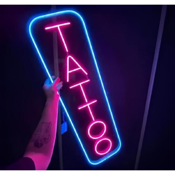 Tattoo Dövme Neon Led Işıklı Yazı