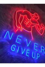 fitness Spor salonu neon led tabela (80x50cm) - Görsel 3