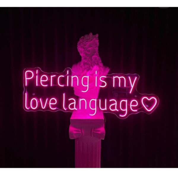 Piercing neon led