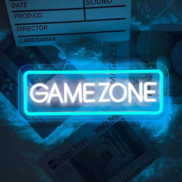 Game Zone Neon Led Tabela Dekoratif Aydınlatma