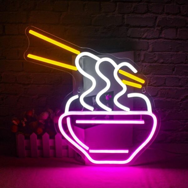 Noodle Neon Led Tabela Dekoratif Aydınlatma