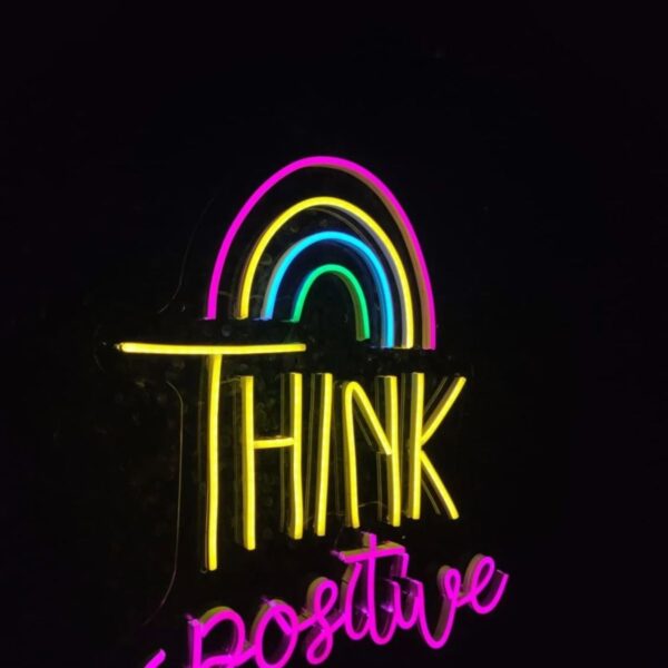 Think Positive Neon Led Tabela Dekoratif Aydınlatma