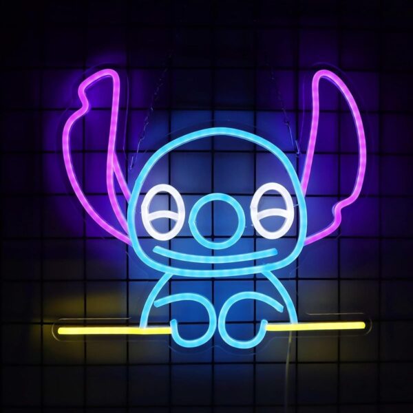Stich Neon Led Tabela Dekoratif Aydınlatma