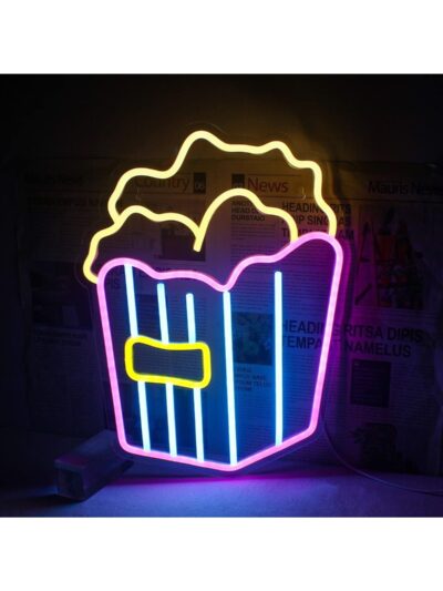 Patlamış Mısır Neon Led Tabela Dekoratif Aydınlatma