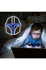 Star Wars Mandalorian Neon Led Tabela Dekoratif Aydınlatma - Görsel 2
