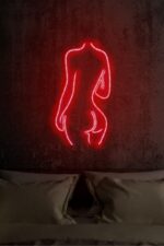 Neon Led Duvar Yazısı Dekoratif Işıklı Gece Lambası Duvar Süsü Sexy Woman - Görsel 2